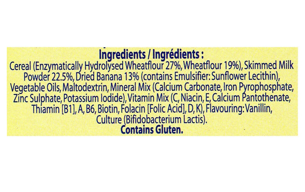 Nestle Cerelac Banana & Wheat Milk (From 7 months)   Tin  400 grams
